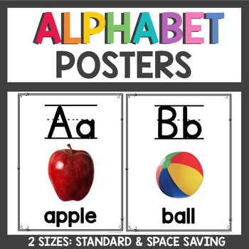 Preview of Clean and Simple Classroom Decor Alphabet Posters