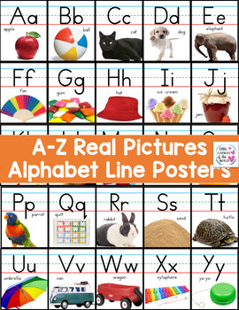 Preview of Alphabet Posters with Real Pictures