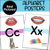 Alphabet Posters with Real Pictures and Mouth Position Art