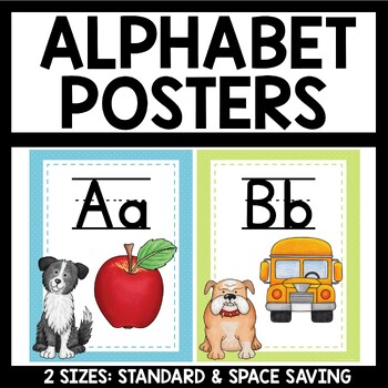 Preview of Dog Classroom Theme Alphabet Set