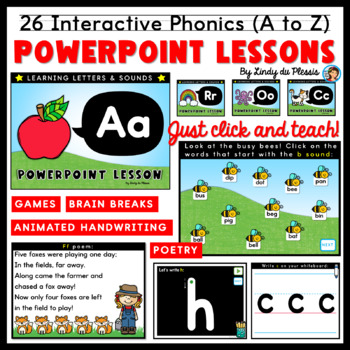 Preview of Alphabet PowerPoints Beginning Sounds