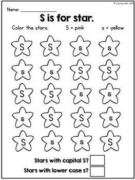 alphabet worksheets a z kindergarten letter recognition