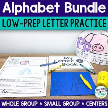 Preview of Alphabet Practice Bundle  | Alphabet Activities and Letter Centers