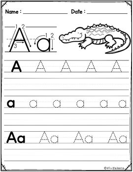 Alphabet Practice Letter A | Print & Digital | Google Slides by Miss ...