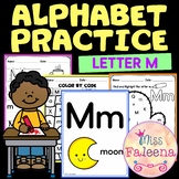 Alphabet Practice Letter M | Print & Digital | Google Slides