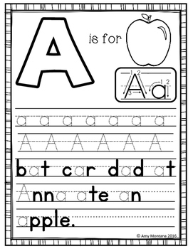 Alphabet Activity {Letter Writing!} (Free Sample) by Amy Montana
