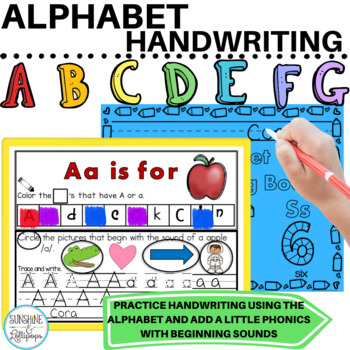 Preview of Alphabet Handwriting Practice | Beginning Sounds & Letter Recognition K-1