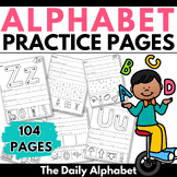 Alphabet Practice Pages Activities | Letters & Sounds Hand