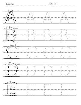 Alphabet Uppercase Practice Pages, Letters Tracing Worksheets | TpT
