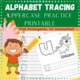 Alphabet Uppercase Practice Pages, Letters Tracing Worksheets
