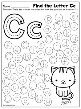 Alphabet Practice Pages | Find the Letter Practice Worksheets | TPT