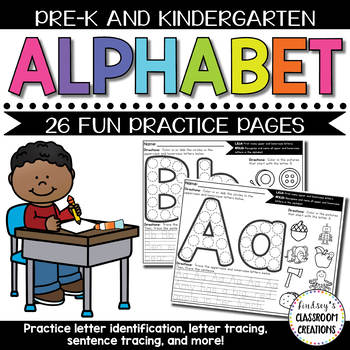 Preview of Alphabet Practice Pages - Letter Recognition for Pre-K and Kindergarten