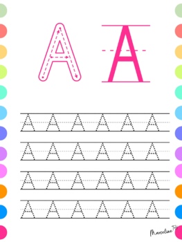 Alphabet Practice Pages • Letter Tracing Handwriting Worksheets by ...