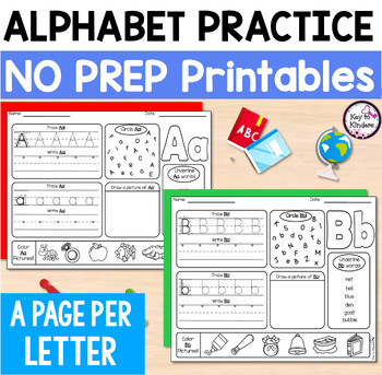 Alphabet Practice Printables by Key to Kinders | TpT