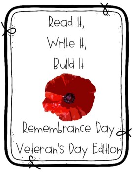 Alphabet Practice: Read , write &, build it Remembrance Day/ Memorial ...