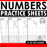 Number Practice Sheets 0-20