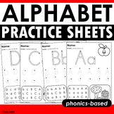 Alphabet Practice Sheets Aa-Zz