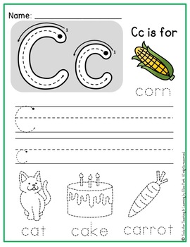 Alphabet Practice Worksheets Freebie by Tools for Teaching and Learning