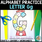 Alphabet Practice Worksheets | LETTER G Activities & Crafts