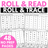 Alphabet Practice Worksheets - Roll and Read & Roll and Tr
