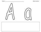 Alphabet Practice - fine motor skills