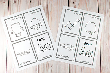 alphabet print fold mini books by karen cox prekinders