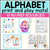 Alphabet Mats and Alphabet Worksheets for Letters and Begi