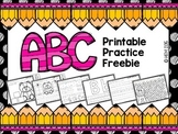 Alphabet Printable Practice Mega Pack Freebie