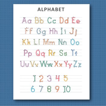 Alphabet Printing Guide by Tirine Education | TPT