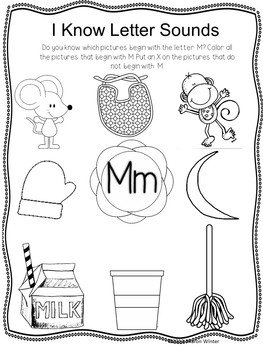 Alphabet Morning Work Pack: Alphabet Recognition and Letter Sounds