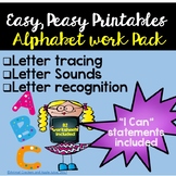 Alphabet Morning Work Pack: Alphabet Recognition and Lette