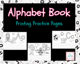 Alphabet Printing Practice Book - Superheros and Paw Patrol