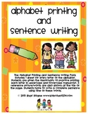 Alphabet Printing and Sentence Writing
