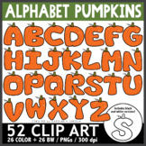 Alphabet Pumpkins Clip Art