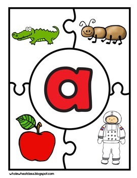 Alphabet Puzzles by The Whole Wheat Class | Teachers Pay Teachers