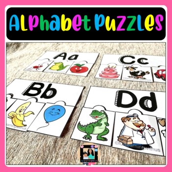 Preview of Alphabet Puzzles | Alphabet Beginning Sound Puzzles