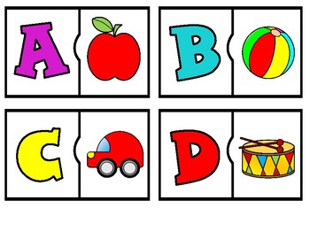 Preview of Alphabet Puzzles:  Let's Get to Know the Alphabet 3 different games