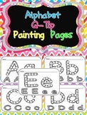 Alphabet Q-Tip Painting Pages- Preschool or Kindergarten W