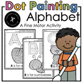 Dot Q-tip Painting the Alphabet A Fine Motor Activity