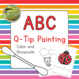 Alphabet Q-tip Painting
