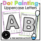 Q-tip Painting Alphabet Uppercase Distance Learning