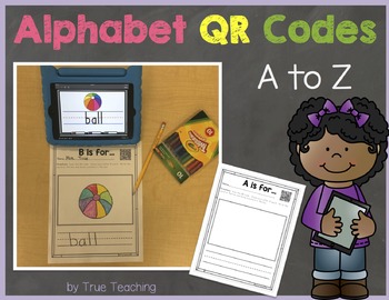 Preview of Alphabet QR Codes A-Z