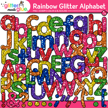 rainbow glitter alphabet clip art glitter meets glue by glitter meets