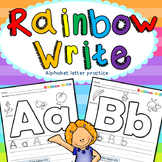 Rainbow write: alphabet