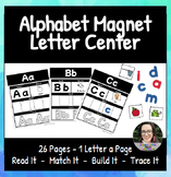 Alphabet - Read It - Trace It - Build It - Match It - Magn