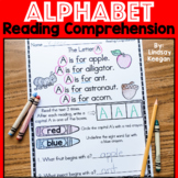 Alphabet Reading Comprehension Passages and Questions for 