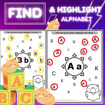 Preview of Alphabet Recognition Activity for All 26 Letters