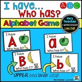 Alphabet Recognition Game: Letter ID -  I have... Who Has? 