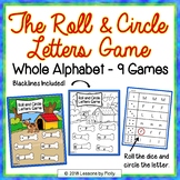 Alphabet Recognition Games | The Roll Dice and a Circle Letter
