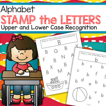 stamp the letters alphabet recognition printables for preschool pre k